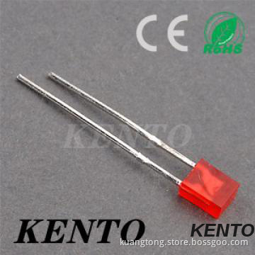 NEW HOT 2*5*7mm Square Type Long legs diffused red LED Super bright